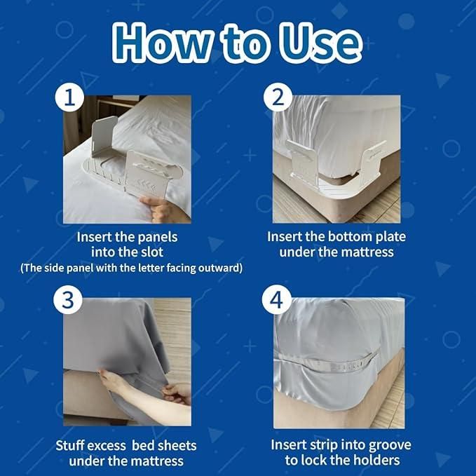 GripLock™ Bedsheet Corner Clips