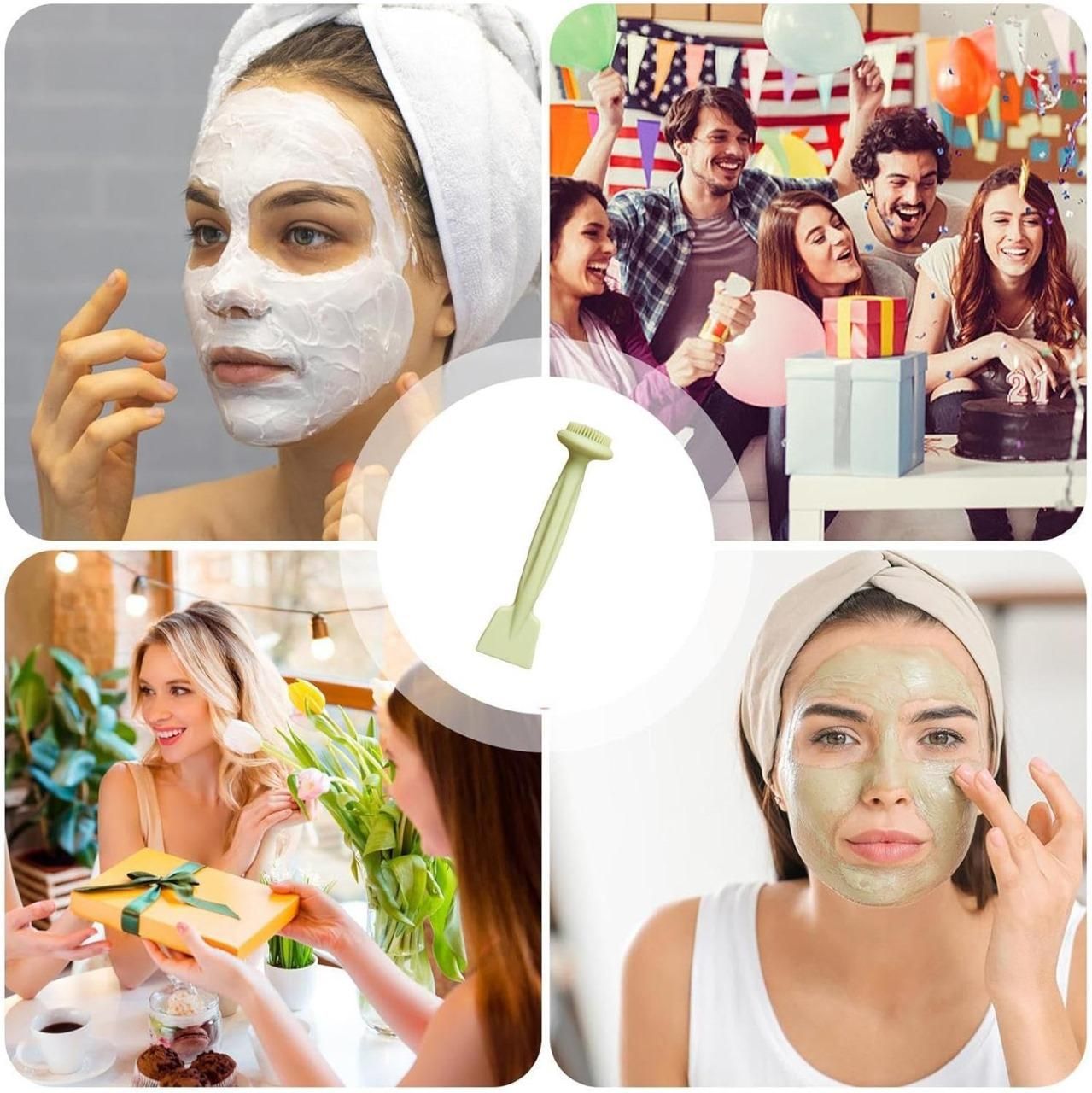 Double Headed Face Cleansing Brush Pack of 2